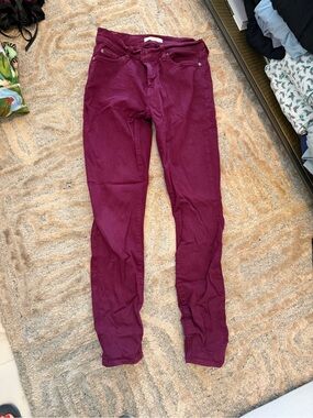 J Brand Size 27 Women's Burgundy Jeans